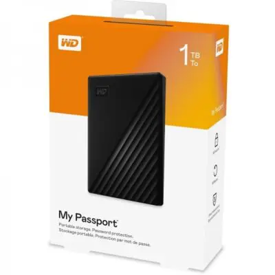 هارد اکسترنال وسترن دیجیتال مدل My Passport WDBYvg0010BBK-WESN ظرفیت 1 ترابایت