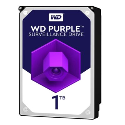 هارددیسک اینترنال وسترن دیجیتال بنفش مدل Purple WD10PURZ ظرفیت 1 ترابایت