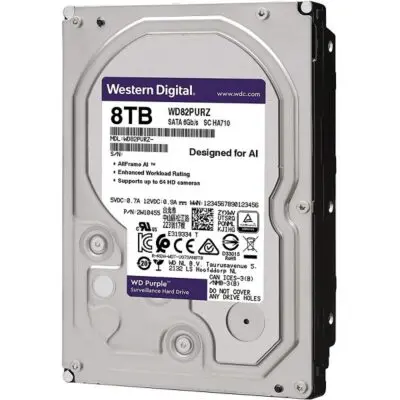 هارددیسک اینترنال وسترن دیجیتال مدل Purple WD82PURZ ظرفیت 8 ترابایت