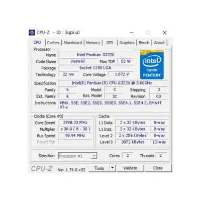 پردازنده مرکزی اینتل سری Haswell مدل Pentium G3220تری-3