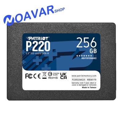 حافظه SSD پاتریوت PATRIOT P220 SATAIII ظرفیت 256GB