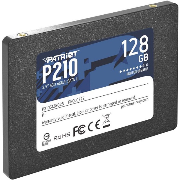 حافظه SSD اینترنال پاتریوت مدل P210 Sata III ظرفیت 128 گیگابایت